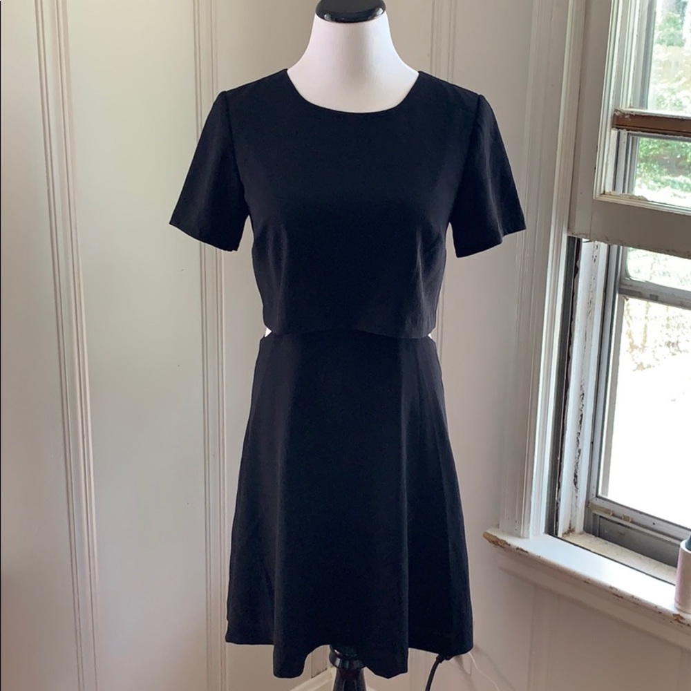 EUC Kenzie Side Slit Black Dress Small